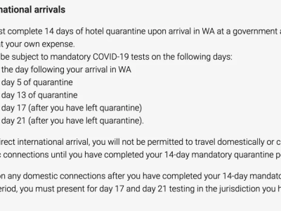 注意!澳洲更新各州入境政策信息!将有哪些方面不同呢?