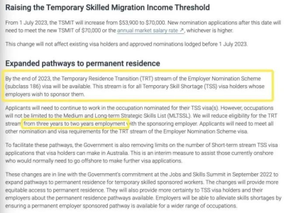 【澳晟资讯】利好消息!482签证新政策!482签证可转PR!雇主担保又可以了!