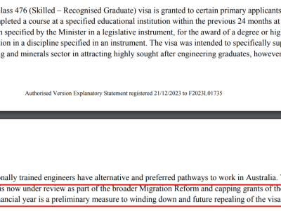 【澳晟资讯】澳洲476签证将限额?发放数量仅3735个?