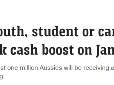 【澳晟资讯】澳大利亚总理宣布即将增加政府补助金!