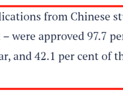 【澳晟资讯】印度学生来澳留学获批率比中国低50%,中国留学生比印度学生更受欢迎?